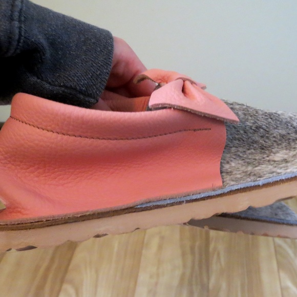 Posh Panda X Herr wild rags rugged sole cowhide moccasins - Picture 3 of 6
